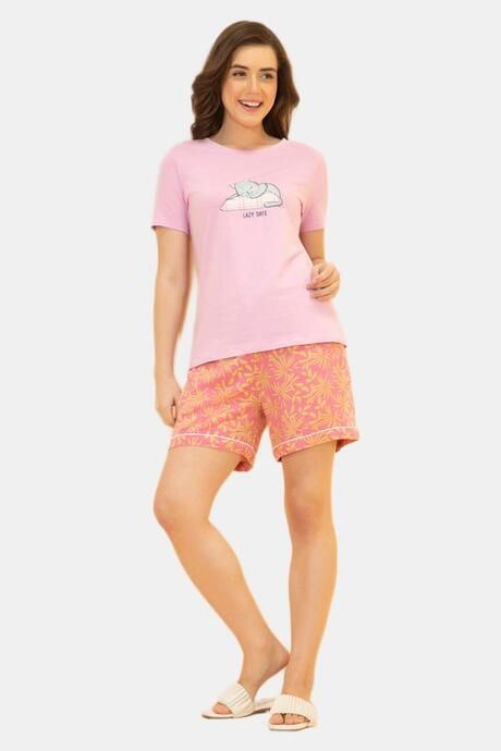 Amante Sleep Shorts - Sahara Leaf Print — image 5